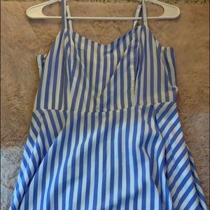 Blue and white striped dress!
